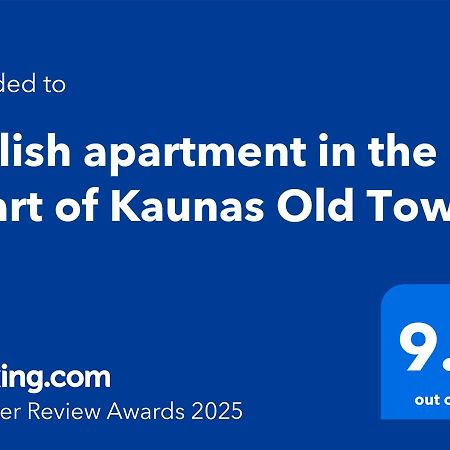 Stylish Apartment In The Heart Of Kaunas Old Town Eksteriør billede